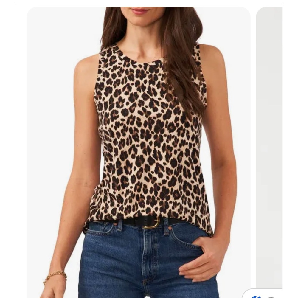 Leopard Print Sleeveless Top